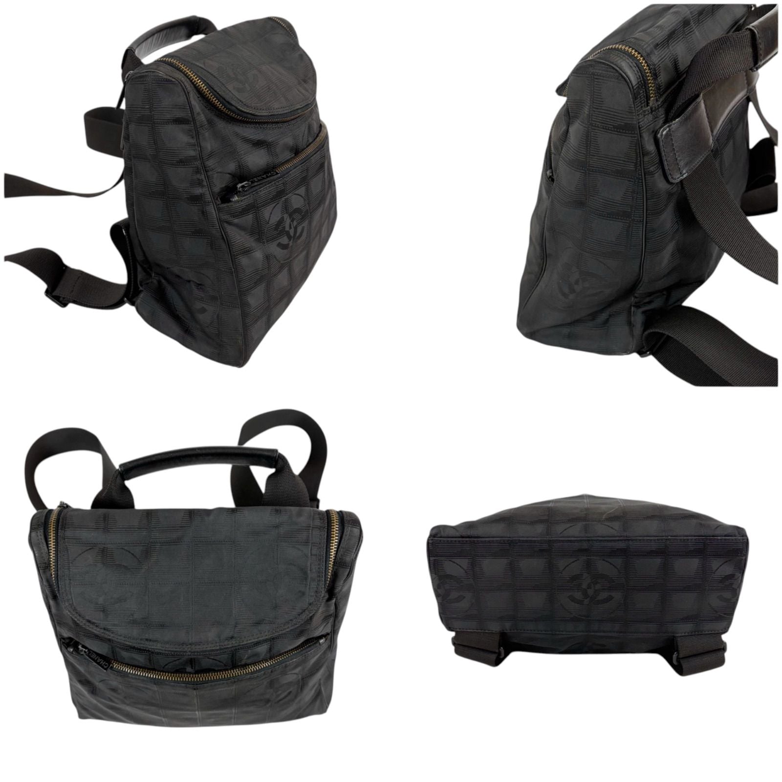 Chanel New Travel Line 2-Way Backpack Black — view 5