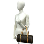 Louis Vuitton Papillon 30 Monogram Pattern Leather Mini Boston Bag Brown — view 2