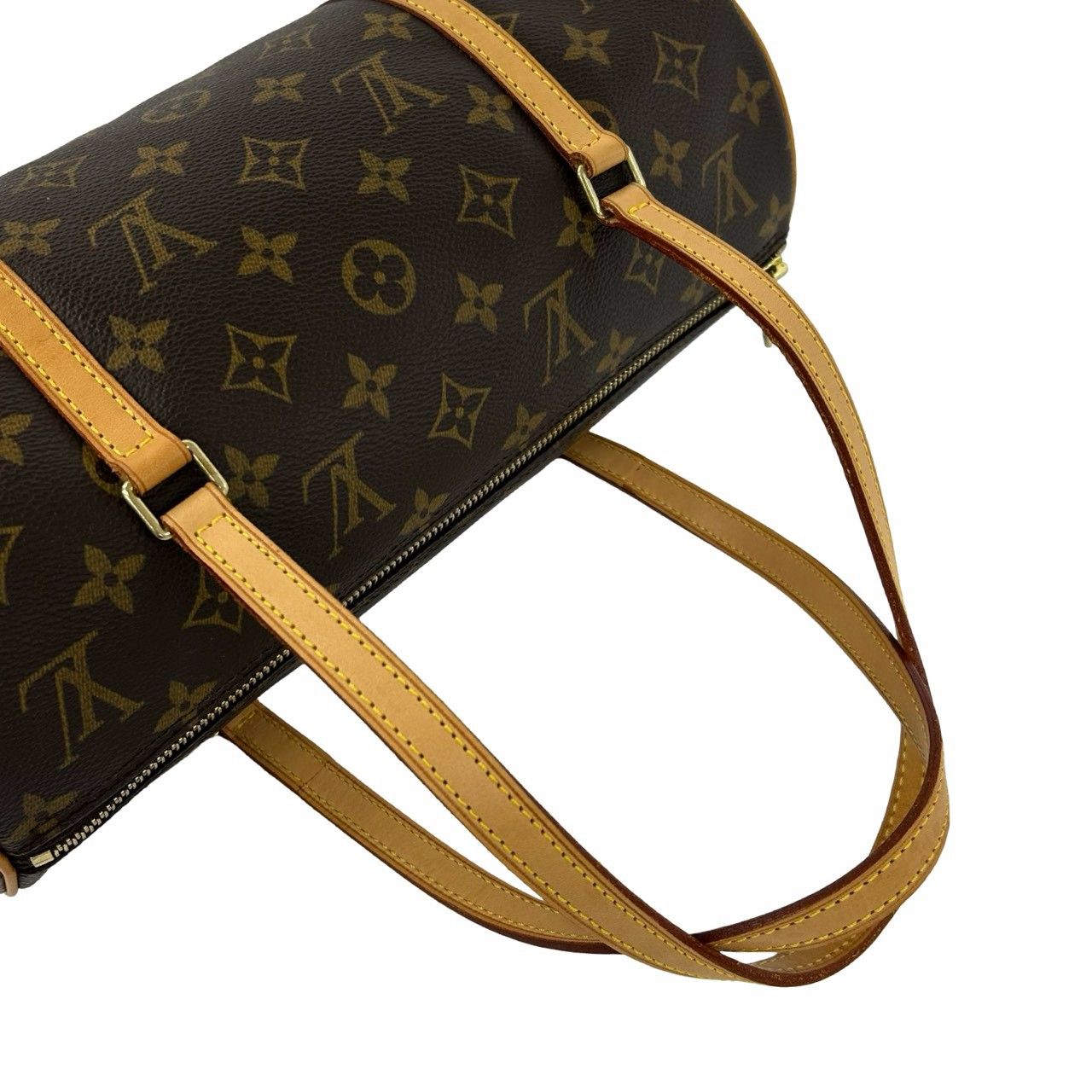Louis Vuitton Papillon 30 Monogram Pattern Leather Mini Boston Bag Brown — view 4