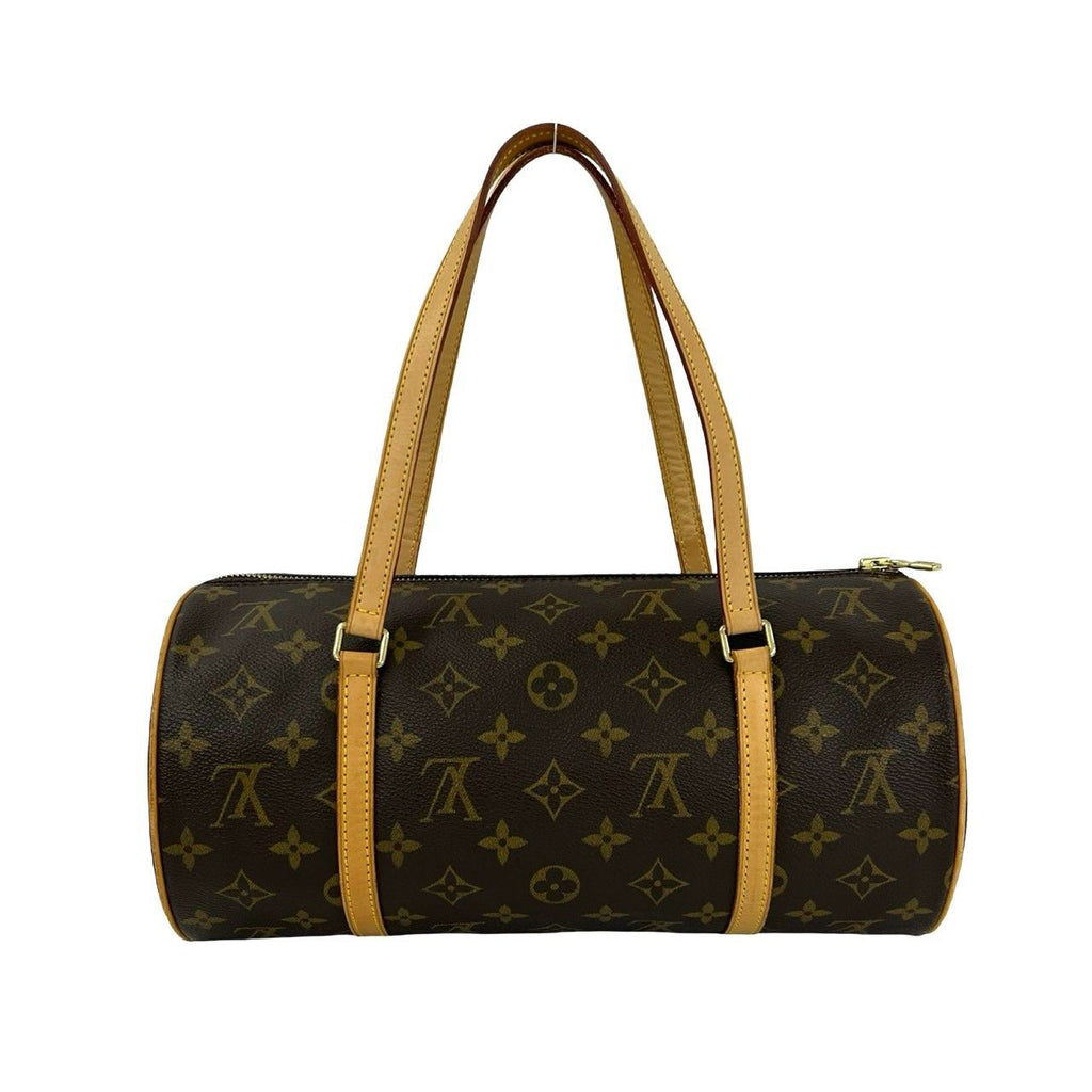 Louis Vuitton Papillon 30 Monogram Pattern Leather Mini Boston Bag Brown — view 3