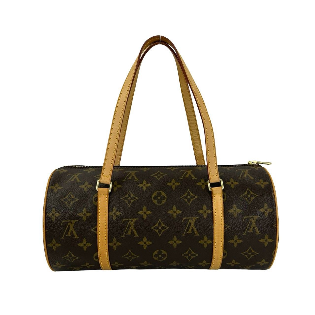 Louis Vuitton Papillon 30 Monogram Pattern Leather Mini Boston Bag Brown — view 3