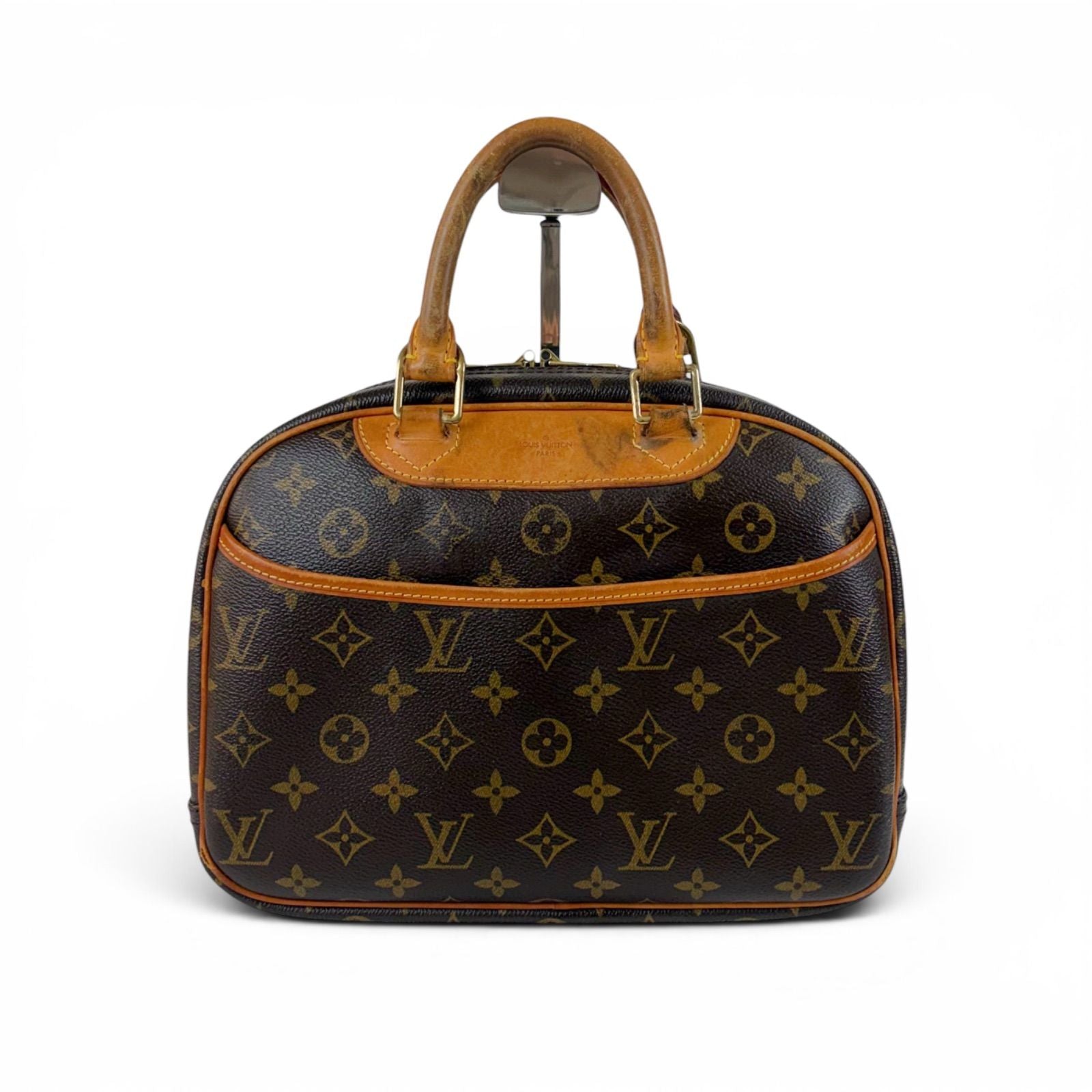 Louis Vuitton Tourville Top Handle Bag Handbag Brown Monogram Lambskin — view 2