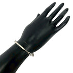 Gucci Logo Plate Bracelet 925 Sterling Silver Chain — view 2
