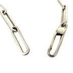 Gucci Logo Plate Bracelet 925 Sterling Silver Chain — view 4