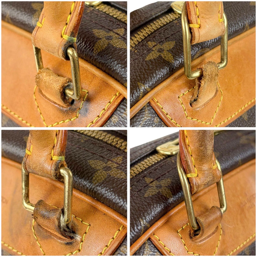 Louis Vuitton Tourville Top Handle Bag Handbag Brown Monogram Lambskin — view 8