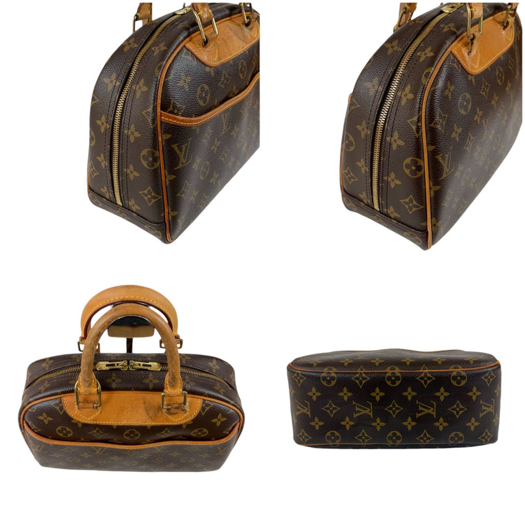 Louis Vuitton Tourville Top Handle Bag Handbag Brown Monogram Lambskin — view 4