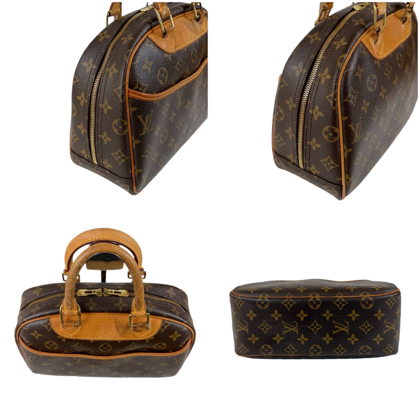 Louis Vuitton Tourville Top Handle Bag Handbag Brown Monogram Lambskin — view 4