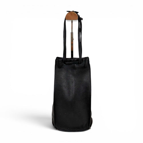 Bottega Veneta Hand Bag Leather Black Bag Drawstring — view 2