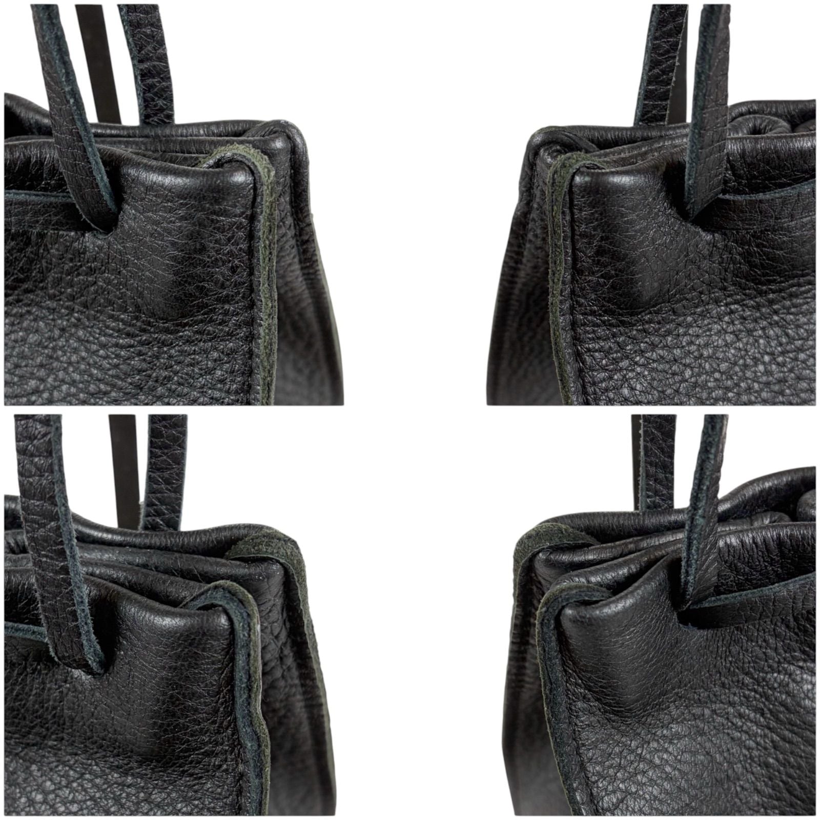 Bottega Veneta Hand Bag Leather Black Bag Drawstring — view 5