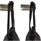 Bottega Veneta Hand Bag Leather Black Bag Drawstring — view 7