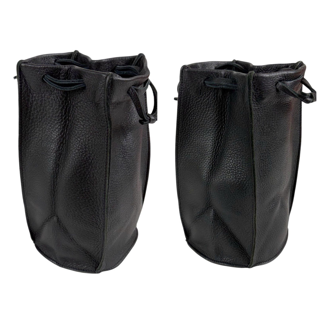 Bottega Veneta Hand Bag Leather Black Bag Drawstring — view 3