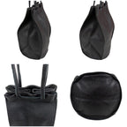 Bottega Veneta Hand Bag Leather Black Bag Drawstring — view 4