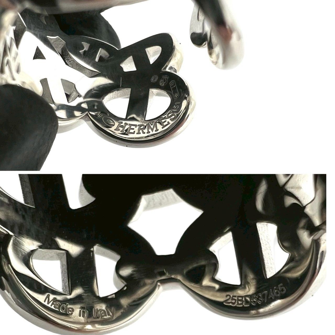 Hermes Chaine D'ancre GM Ring 925 Sterling Silver — view 3