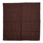 Fendi Zucca Scarf Large Brown Silk