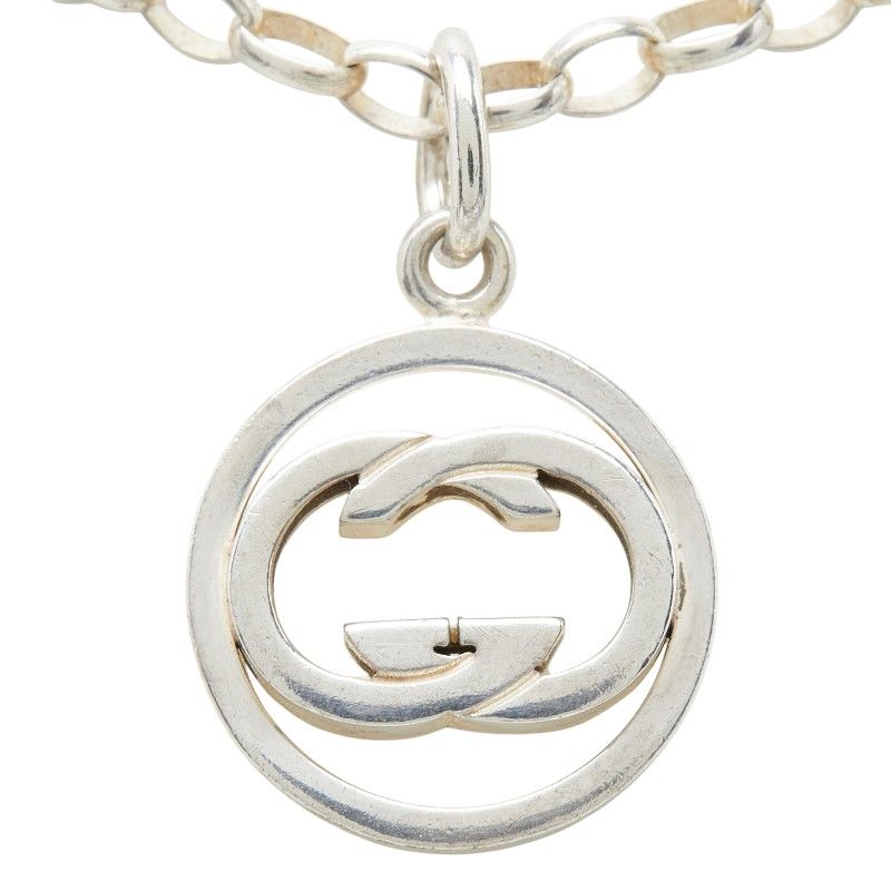 Gucci GG Logo Chain Pendant Silver — view 2