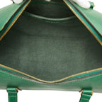 Louis Vuitton Epi Soufflot Handbag Borneo Green Leather — view 7