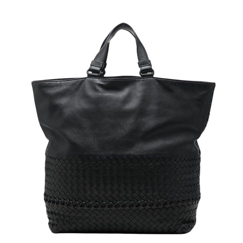 Bottega Veneta Intrecciato Tote Black Leather