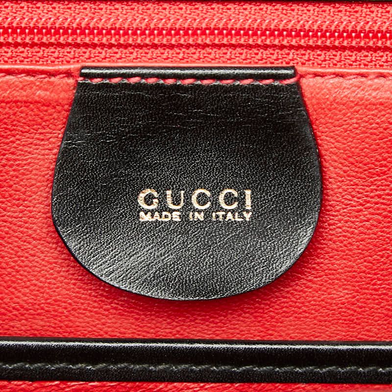 Gucci Bamboo 2-Way Shoulder Bag 000 Black Leather — view 9