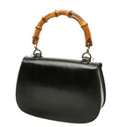 Gucci Bamboo 2-Way Shoulder Bag 000 Black Leather — view 2