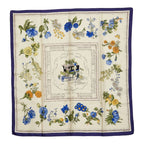 Hermes Carre 90 Quai Aux Fleurs Flower Blooming Coastal Street Scarf Large