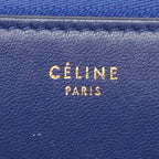 Celine Zip Around Wallet Navy Brown Bicolor Leather — view 7