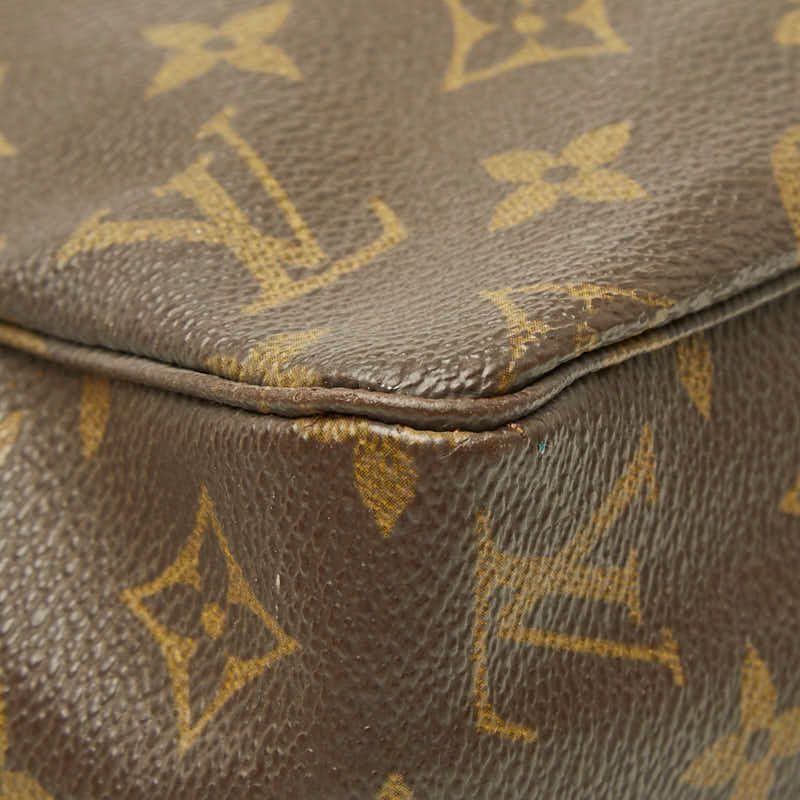 Louis Vuitton Monogram Trousse Toilet 28 Clutch Brown Leather — view 5
