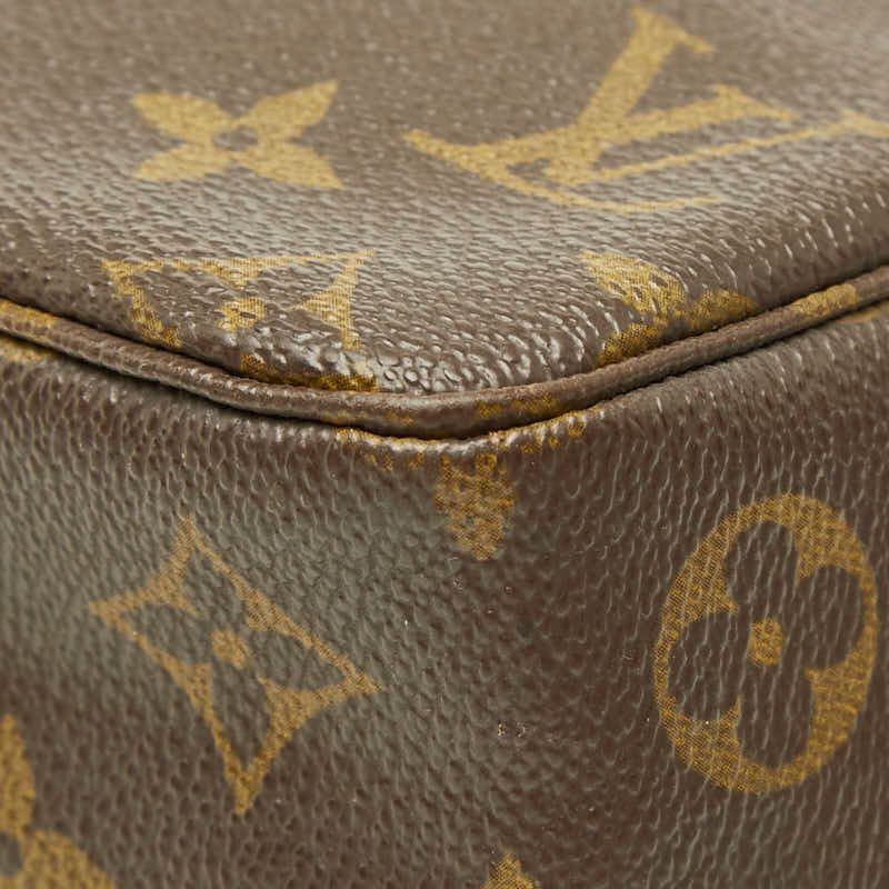 Louis Vuitton Monogram Trousse Toilet 28 Clutch Brown Leather — view 6