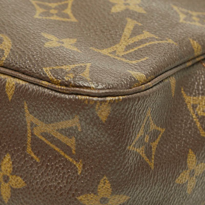 Louis Vuitton Monogram Trousse Toilet 28 Clutch Brown Leather — view 4