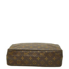 Louis Vuitton Monogram Trousse Toilet 28 Clutch Brown Leather — view 3