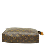 Louis Vuitton Monogram Poche Toilette 26 Clutch Pouch Brown Leather — view 3