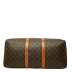 Louis Vuitton Monogram Keepall 50 Boston Bag Brown Leather — view 3