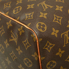 Louis Vuitton Monogram Keepall 50 Boston Bag Brown Leather — view 7
