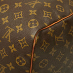 Louis Vuitton Monogram Keepall 50 Boston Bag Brown Leather — view 6