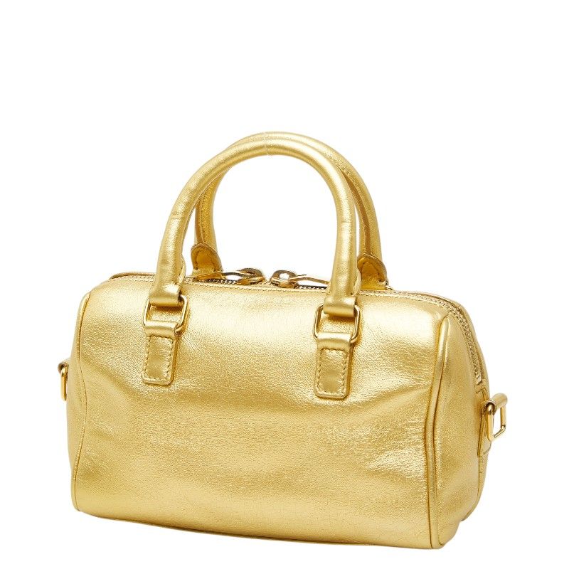 Saint Laurent Baby Duffle 2-Way Shoulder Bag Gold Leather — view 2