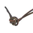 Hermes Bell Necklace Gold Brown Plated Leather — view 5