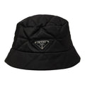 Prada Ri Nylon Bucket Hat Black