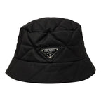 Prada Ri Nylon Bucket Hat Black