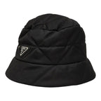 Prada Ri Nylon Bucket Hat Black — view 2