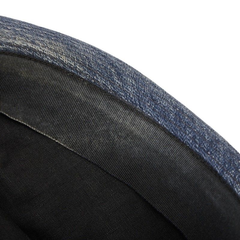 Hermes Hat Blue Indigo Denim Linen — view 5