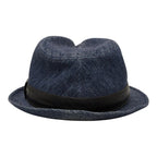 Hermes Hat Blue Indigo Denim Linen — view 3