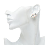 Chanel CC Logo Dot Earrings 05 Silver Multicolor Metal — view 6