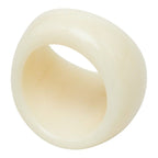Chanel CC Logo Ring Ivory Plastic — view 5