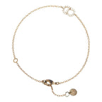 Dior CD Logo Chain Bracelet Gold Plated Rhinestone — view 2