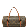 Louis Vuitton Monogram Papillon 26 Handbag Brown Leather