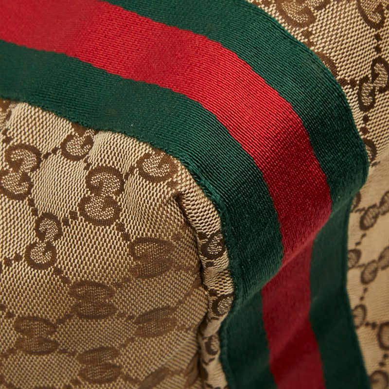 Gucci GG Canvas Sherry Line Jolly Tote Shoulder Bag Beige Brown — view 5