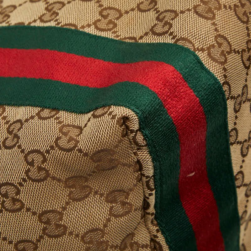 Gucci GG Canvas Sherry Line Jolly Tote Shoulder Bag Beige Brown — view 7