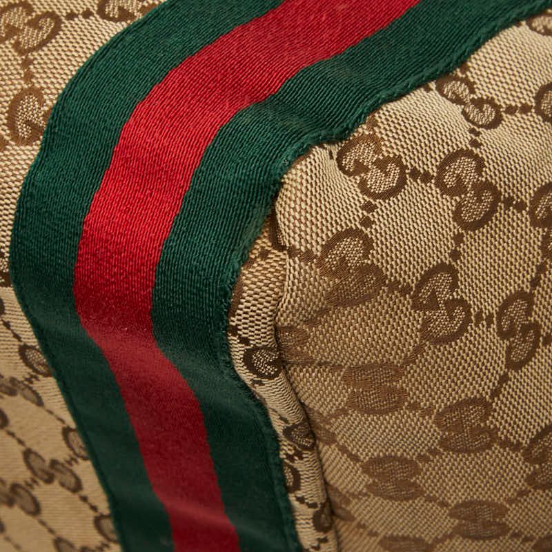 Gucci GG Canvas Sherry Line Jolly Tote Shoulder Bag Beige Brown — view 6