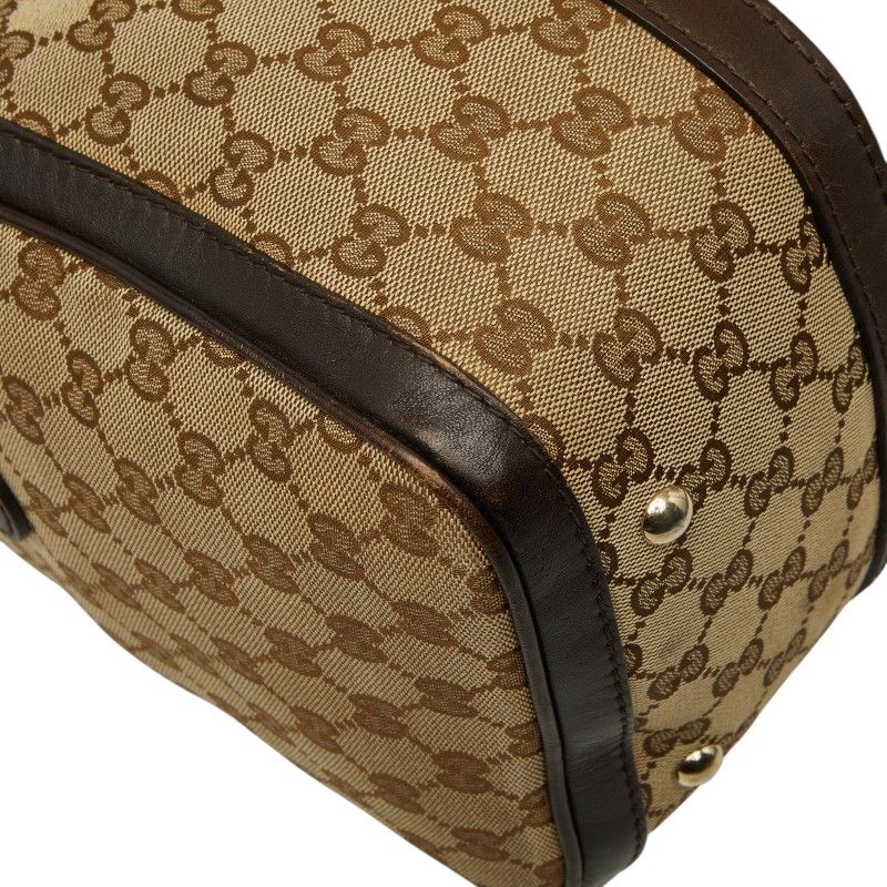 Gucci GG Canvas Sherry Line 2-Way Shoulder Bag Beige Brown — view 5