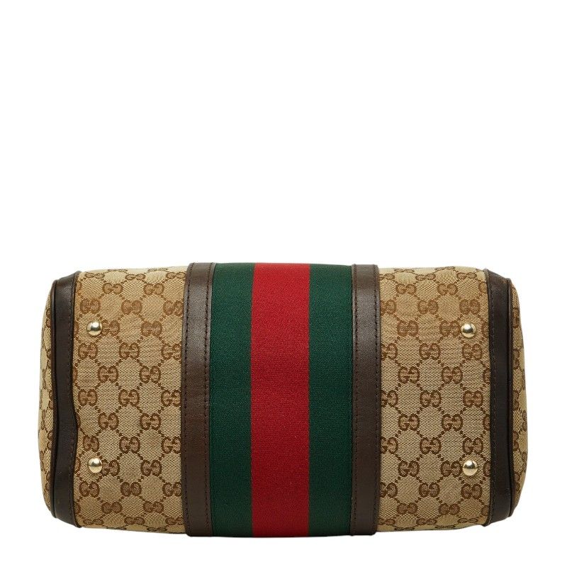 Gucci GG Canvas Sherry Line 2-Way Shoulder Bag Beige Brown — view 3