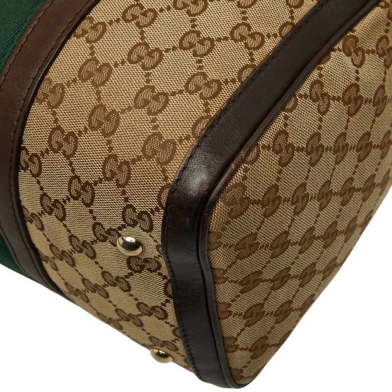 Gucci GG Canvas Sherry Line 2-Way Shoulder Bag Beige Brown — view 6